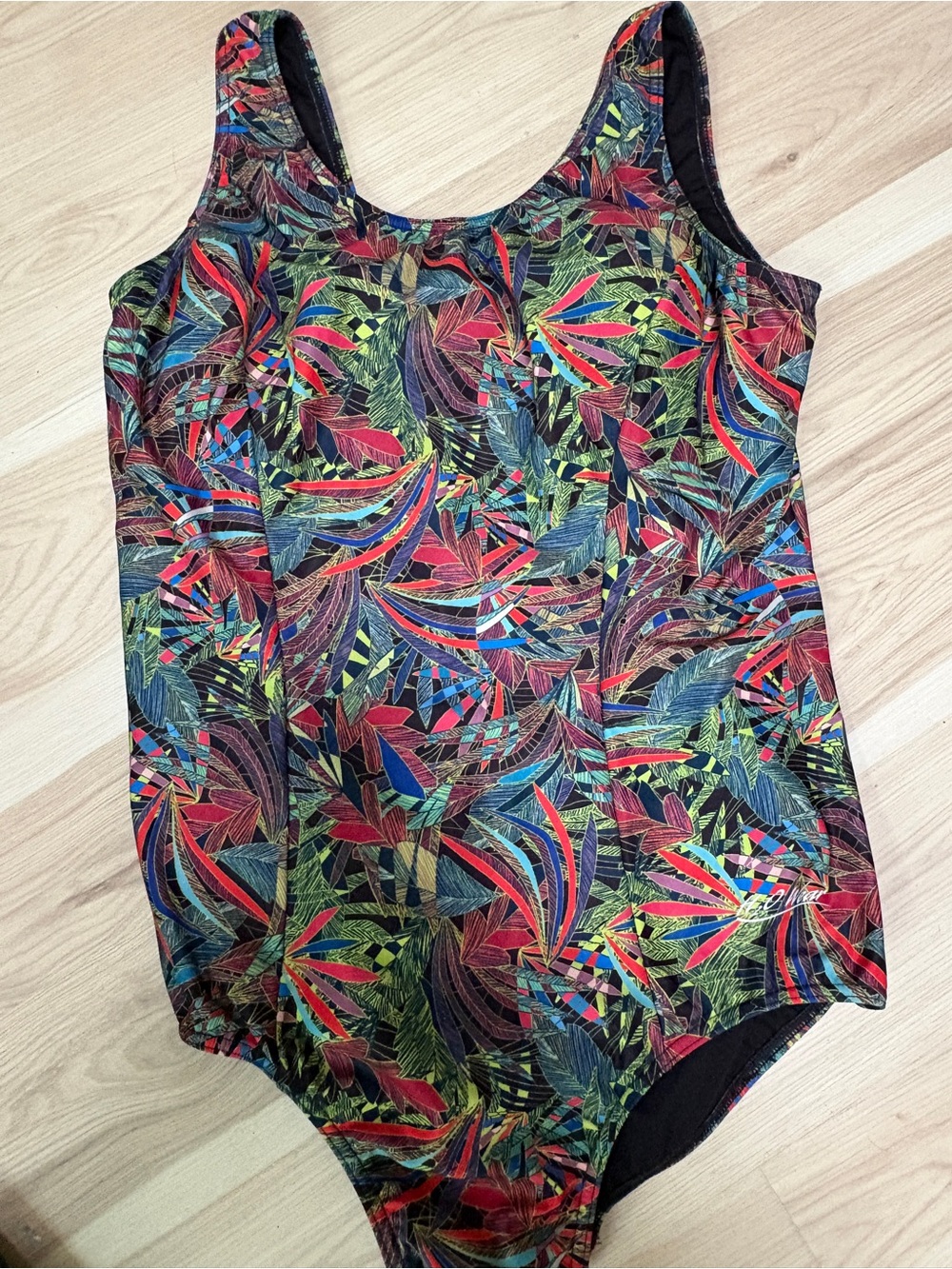 H2O Wear One Piece Swimsuit Long Torso Size 22 Made in USA